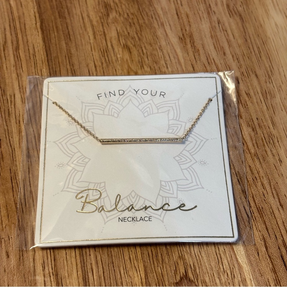 Francesca's Collections Find Your Balance Gold Necklace